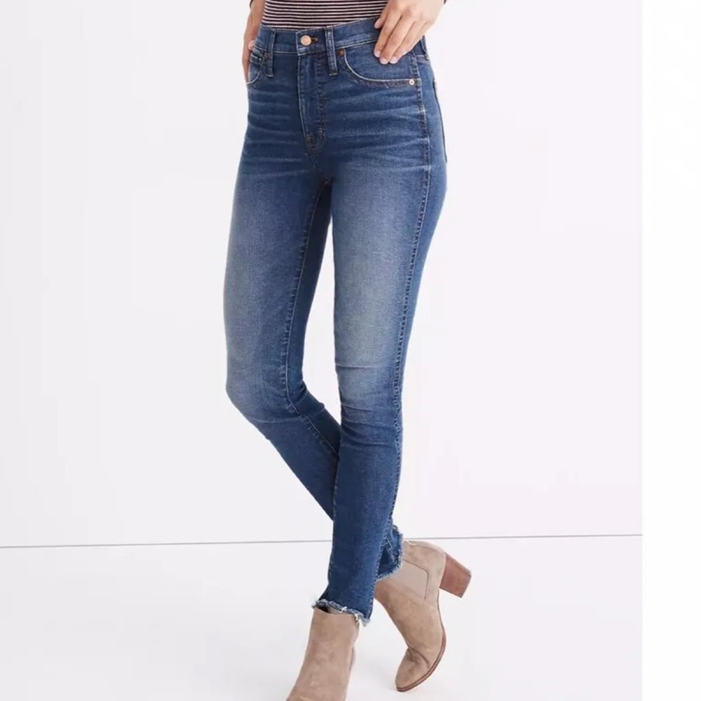 Madewell 10” Skinny Jeans with Raw Hem